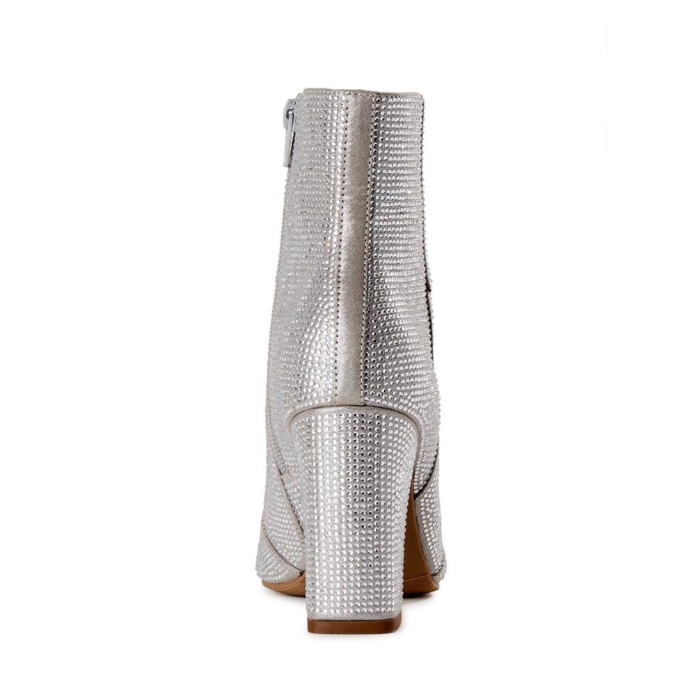 🆕 Madden Rhinestone Pointed Toe Booties with Cushioned Insole Size 8 - Picture 3 of 5